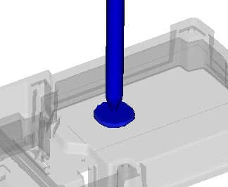 Defining gate placement in the custom injection mold design